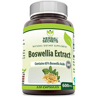 Herbal Secrets Boswellia Serrata Extract (65% Boswellic Acids) 600 mg 120 Capsules Supplement - Non-GMO - Gluten Free