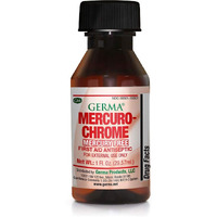 Germa Mercuro-chrome Mercury Free First Aid Antiseptic Liquid 1 oz