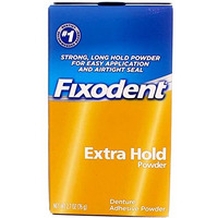 Fixodent Denture Adhesive Powder Extra Hold 2.70 oz (Pack of 5)