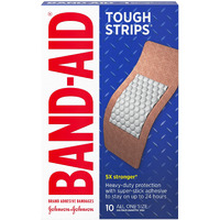 B-A Tough Wtrproof Xl Size 10ct Band-Aid Extra Large Waterproof Tough Strips