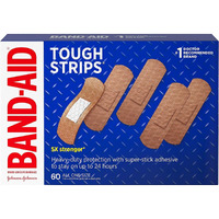 BAND-AID Brand TOUGH STRIPS Bandages ALL ONE SIZE, 60 COUNT