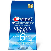 Crest 3D Whitestrips, Classic Vivid, Teeth Whitening Strip Kit, 20 Strips (10 Count Pack)