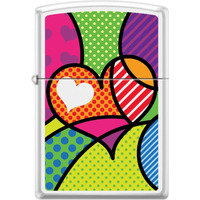 214CI403610 - ZIPPO PROCUT Funky Heart White Matte