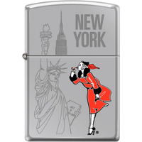 250CI403910 - ZIPPO PROCUT Windy New York HP Chrome
