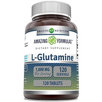 Amazing Formulas L Glutamine 1000mg 120 Tablets | Amino Acid Supplement for Men & Women | Non-GMO | Gluten Free | Made in USA