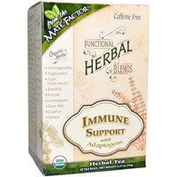 The Mate Factor Functional Herbal Blends Tea - Immune Support with Adaptogens 20/2.47 Oz (70 G) Bag(S), Green