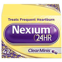 Nexium 24HR ClearMinis Acid Reducer Heartburn Relief Delayed Release Capsules For All-Day And All-Night Protection From Frequent Heartburn, Heartburn Medicine With Esomeprazole Magnesium - 42 Count