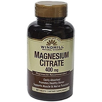 Windmill Natural Vitamins Magnesium Citrate 400mg 60 Tablets (Pack of 3)