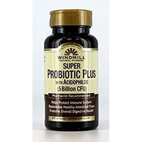 Windmill Natural Vitamins Super Probiotic Plus with Acidophilus (5 Billion CFU) 60 Capsules (Pack of 2)