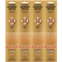 GENIECO,INC. Sandalwood Incense Sticks [Set of 4]4