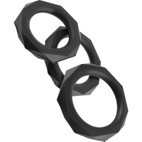 Fantasy C Ringz Silicone Designer Stamina Set Black(D0102H5QD7W.)