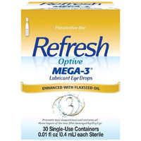 Refresh Optive Mega-3 Lubricant Eye Drops, 30 Single (Pack of 2)
