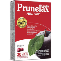 Prunelax Ciruelax Regular Strength Laxative Mini Tablets - Overnight Relief for Occasional Constipation, Senna Extract, Vegan & Gluten-Free, Gentle Relief - 20ct