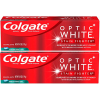 Colgate Optic White Stain Fighter Fresh Mint Gel, 4.2 oz (Pack of 2)