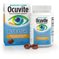 Ocuvite Blue Light Lutein 25mg Lutein & Zeaxanthin Supplement, by Bausch + Lomb, 30 Softgels (Packaging May Vary)