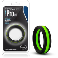 PERFORMANCE SILICONE GO PRO COCK RING BLACK/GREEN/BLACK