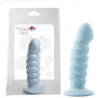 PARIS 6 SILICONE DONG PASTEL BLUE "