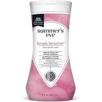 Summers Eve Simply Sensitive Daily Gentle Feminine Wash, Removes Odor, pH balanced, 9 fl oz