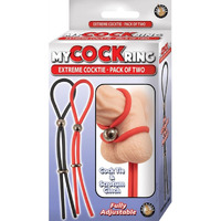 My Cockring Extreme Cocktie 2 Pack Black & Red(D0102H5LXJG.)
