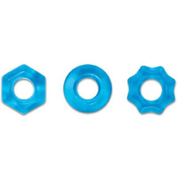 Renegade Chubbies 3 Pack Cock Rings Blue(D0102H5L867.)