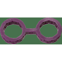 Japanese Bondage Silicone Cuffs Small Purple(D0102H507YU.)