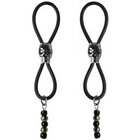Bijoux De Nip Nipple Halos Black Skull Slider Black Silver(D0102H500X7.)