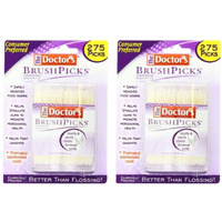 The Doctor's BrushPicks Interdental Toothpicks, 275 Count (Pack of 2)