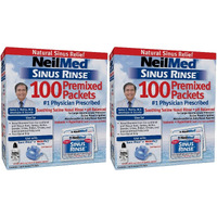 NeilMed Sinus Rinse Refill Packets, 100 Ct - Pack of 2