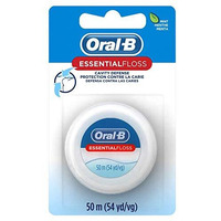 Oral-B Essential Floss, Waxed, Mint, 54 Yards (50 meters) - Pack of 2