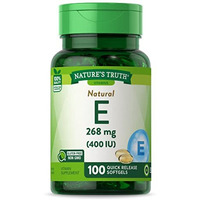 Vitamin E Softgels | 400 IU | 100 Count | Non-GMO & Gluten Free Supplement | by Nature's Truth
