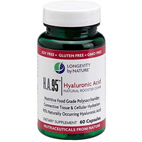 Longevity by Nature H.A.95 Hyaluronic Acid, 60 Capsules Dietary Supplement