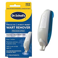 Dr. Scholl's Freeze Away MAX WART Remover, 10 Applications // Our Fastest Treatment Time, Removes Common & Plantar Warts