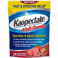 Kaopectate Soft Chews, Bismuth Subsalicylate, Anti-Diarrheal and Upset Stomach Reliever - 24 Count