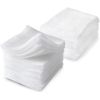 Non-Adherent Pads 4 x 4 Pack of 100 Non-Sterile Non-Woven Sponges for Wounds Non-Linting Medical 4-ply RayonPoly Blend Dressings Disposable Surgical Absorbent Swabs Individually Packaged(D0102HI5EHY)
