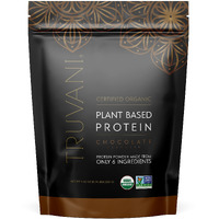 Truvani Organic Vegan Protein Powder Chocolate - 20g of Plant Based Protein, Pea Protein for Women and Men, Non GMO, Gluten Free, Dairy Free (10 Servings)