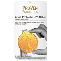 Pro-Ven Probiotics Adults Probiotics Once Daily Men Womens Probiotics Digestive Support 25 Billion CFU Probiotic Supplement Gut Health Prebiotic Shelf Stable Guaranteed Potency - 30 Capsules