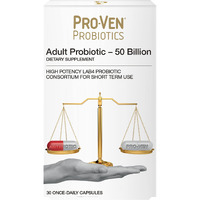 Pro-Ven Probiotics Adults Probiotics for Adults Once Daily Men Womens Probiotics Digestive Support 50 Billion CFU Probiotic Supplement Gut Health Prebiotic Shelf Stable Guaranteed Potency 30 Capsules