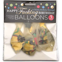 Happy Fucking Birthday Confetti Balloons