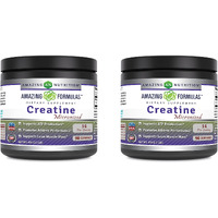 Amazing Formulas Micronized Creatine Monohydrate - 5000 mg Micronized Creatine Per Serving - Ideal Pre & Post Workout Supplement (1 Lb (Unflavored) - 2 Pack)