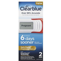 Clearblue Early Digital Pregnancy Test, Early Detection at Home Pregnancy Test, 2 Ct