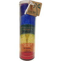 Aloha Bay Unscented Chakra Jar Rainbow Sri Yantra Candle (826792)