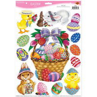 Easter Basket & Friends Clings