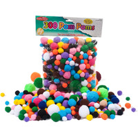 POM POMS ASST SIZES & COLORS 300CT