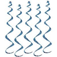 Printed Snowflake Twirly Whirlys