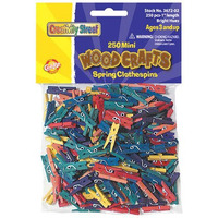 MINI SPRING CLOTHESPINS NATURAL