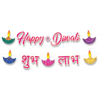Diwali Foil Streamers: Vibrant, Durable, and Elegant (Pack of 12)