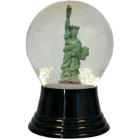 Perzy Snowglobe, Medium Statue of Liberty - 5"H x 3"W x 3"D