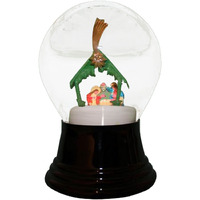 Perzy Snowglobe, Medium Nativity Scene - 5"H x 3"W x 3"D