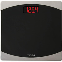 Taylor Precision Products Glass Digital Bath Scale (Black/Silver)