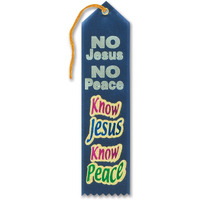 Know Jesus Know Peace Ribbon